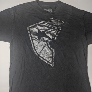 Famous Stars And Straps Mens All-Black Logo Sz L